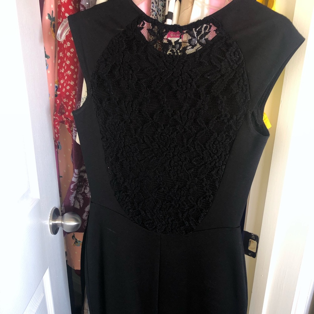 Sexy back lace business sheath dress
